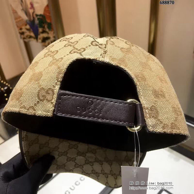 GUCCI古馳 最新款 宮廷經典花紋鴨舌帽 688870 LLWJ6588